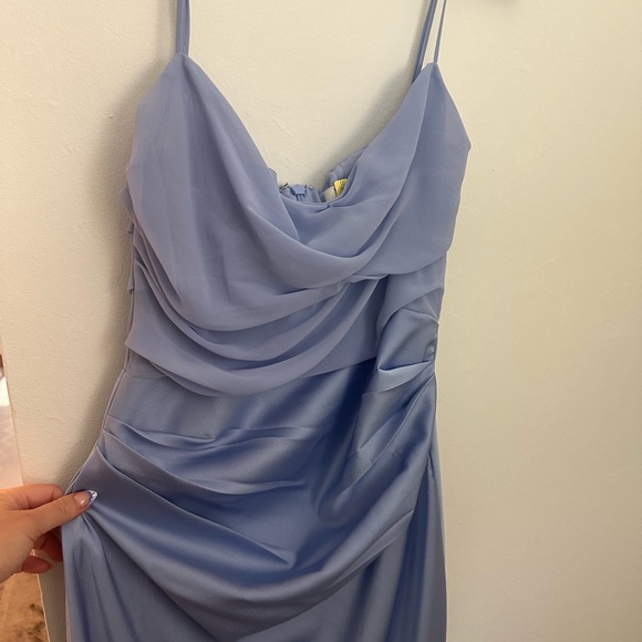 COPY - House of CB dress teia satin and georgette corset midi dress - Picture 6 of 14